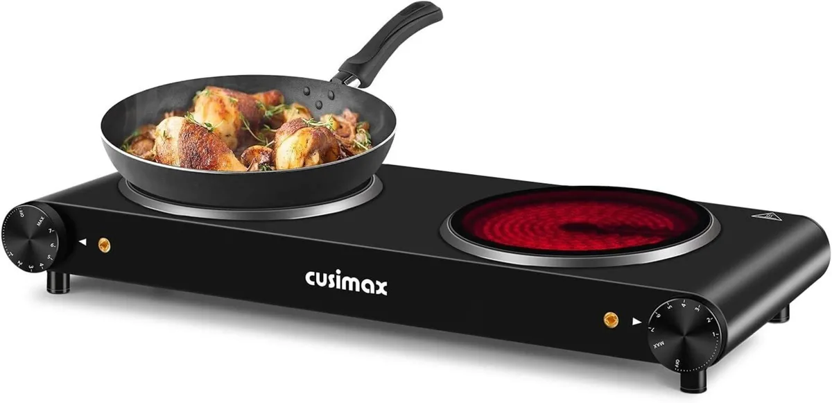 Double Electric Hob Portable Ceramic Hot Plate - Image 1