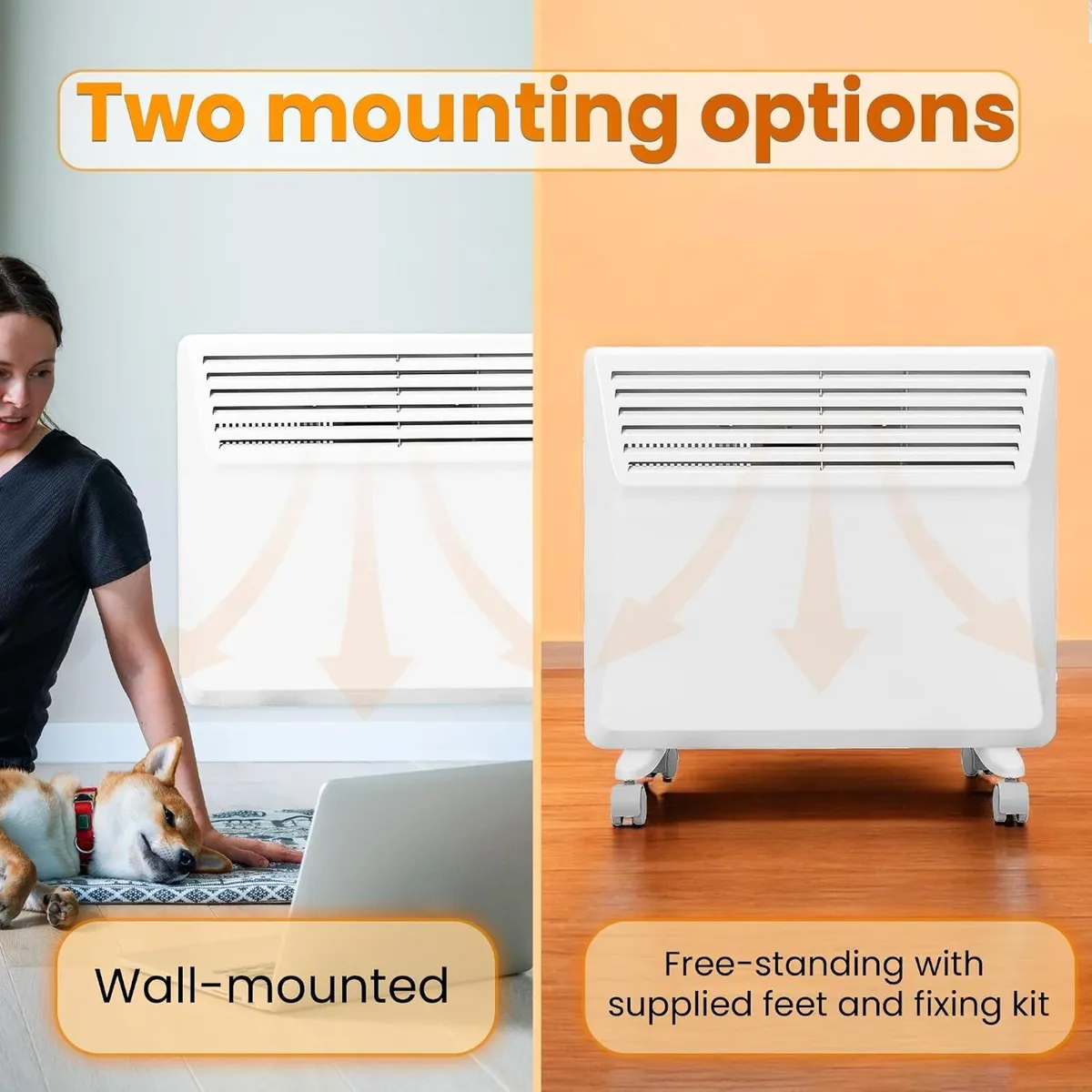 Electric Panel Heater Low Energy Wall Mounted - Image 2