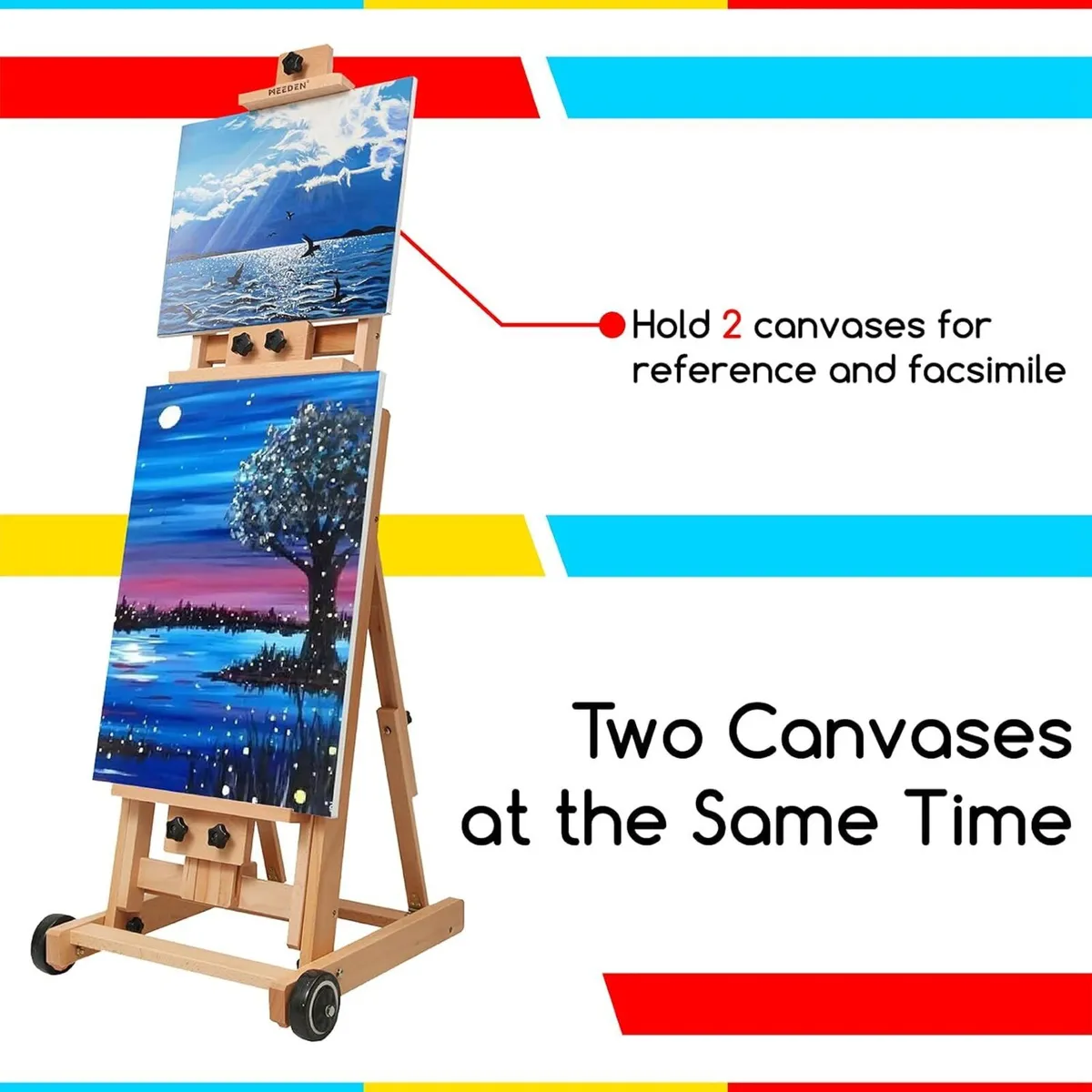 Easel Stand Artist H-Frame Art Easels for Painting - Image 4