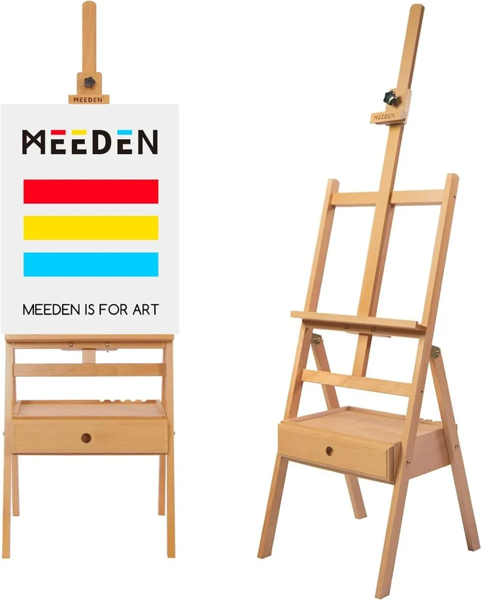 Studio H-Frame Easel with Art Supply Storage - Image 1