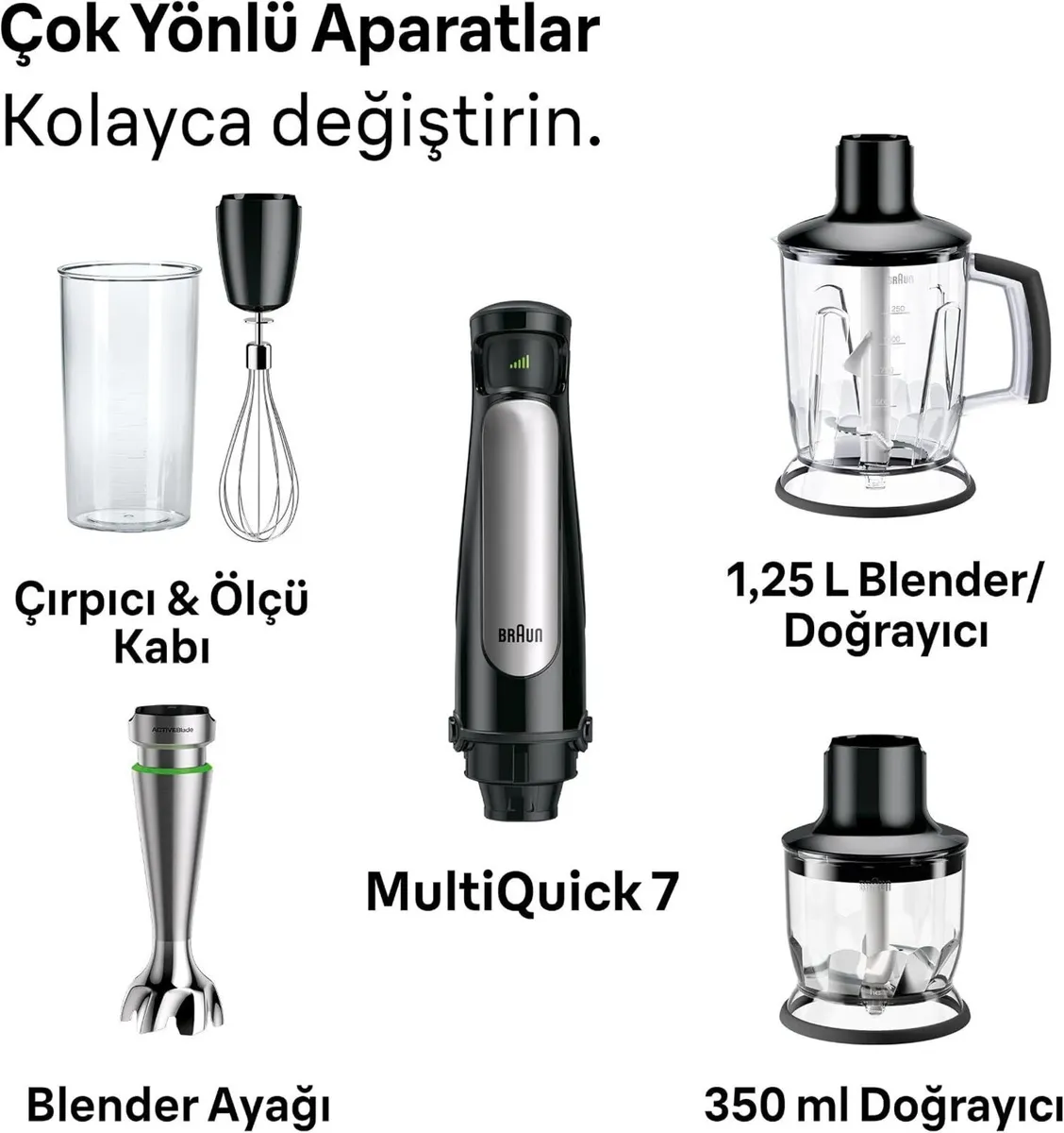 Multiquick 7 Hand Blender 1000W with 1250ML Jug - Image 4