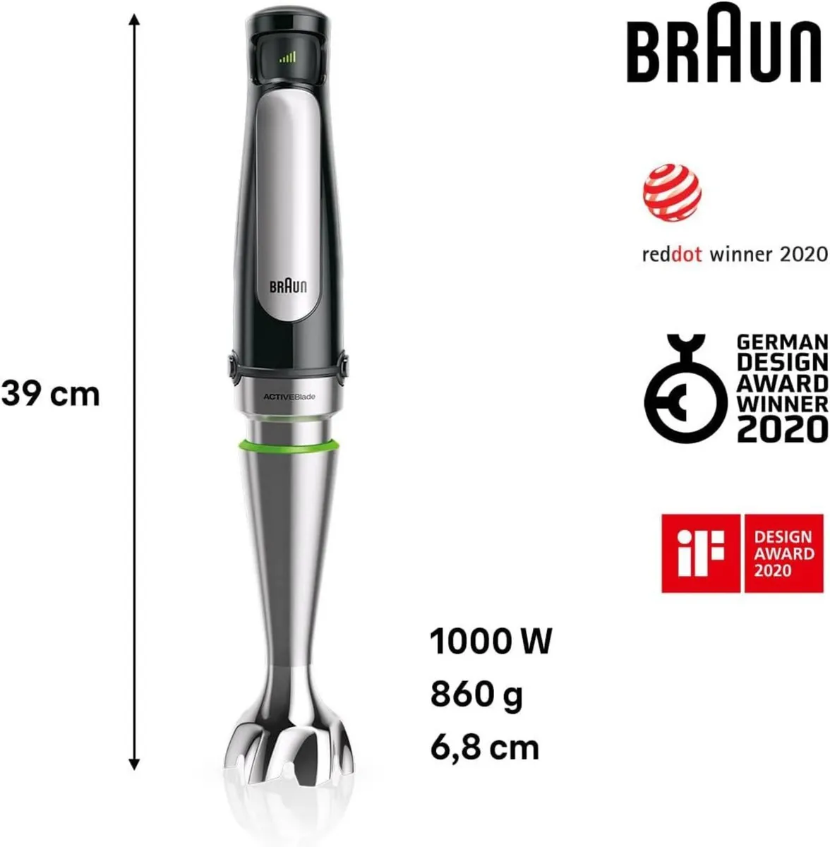 Multiquick 7 Hand Blender 1000W with 1250ML Jug - Image 2