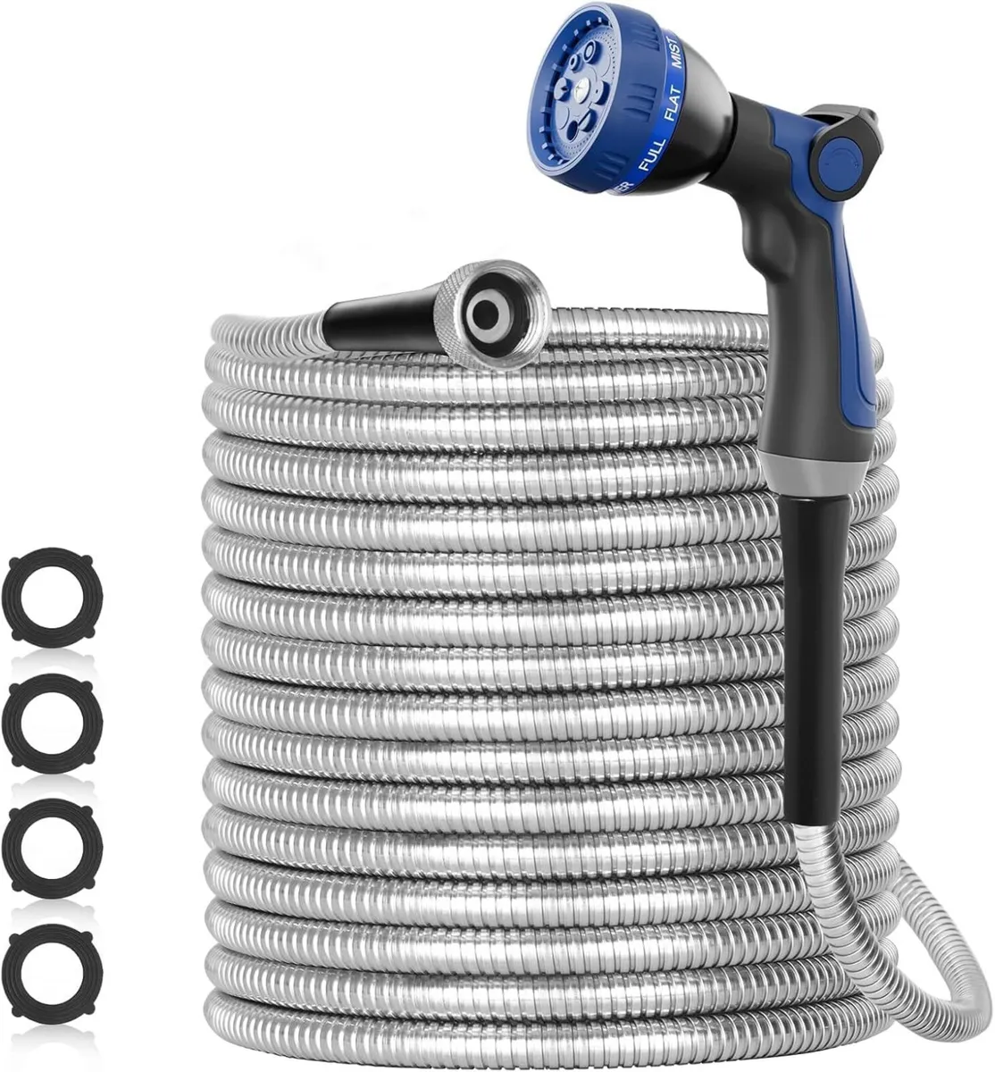 100FT 304 Stainless Steel Garden Hose Metal - Image 1