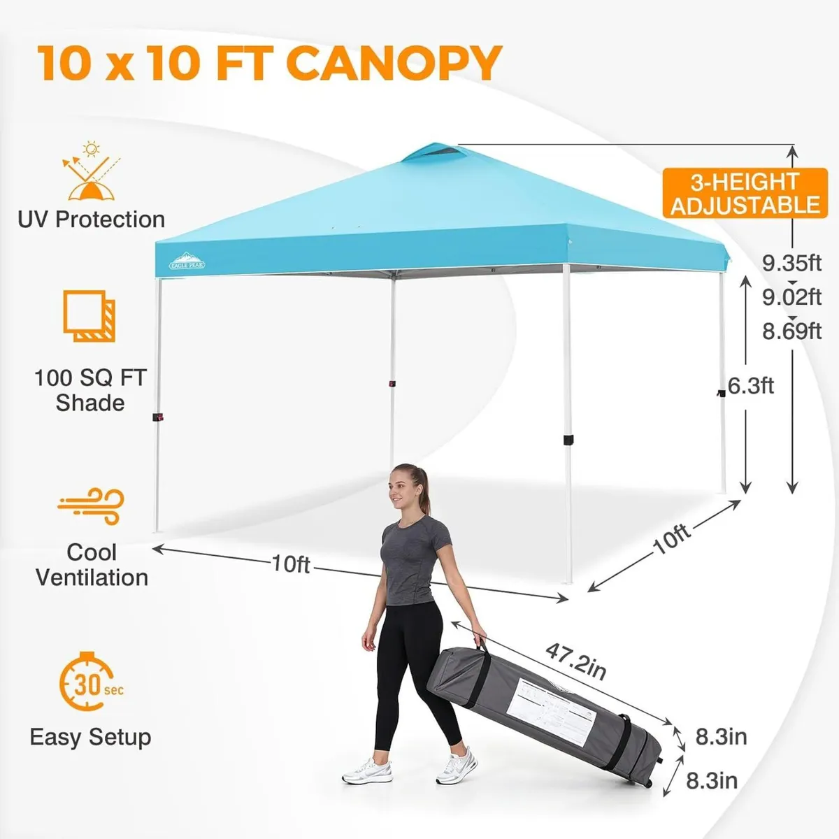 3m X Pop Up Gazebo Tent Instant - Image 3