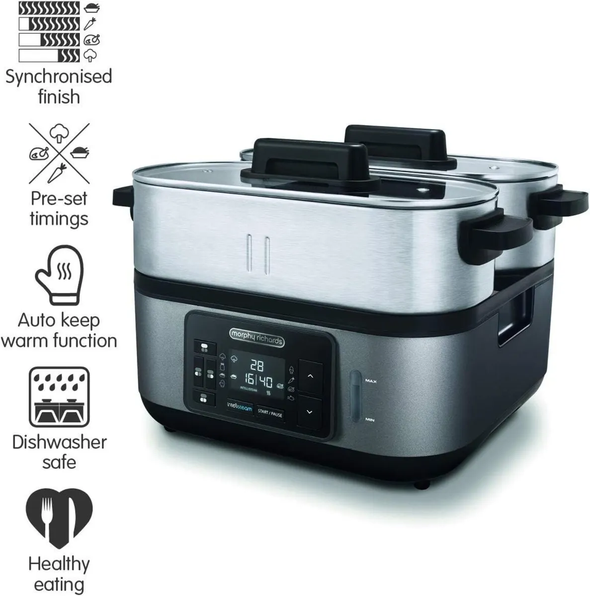 6.8L Kitchen Food Steamer Perfectly Synchronised - Image 2