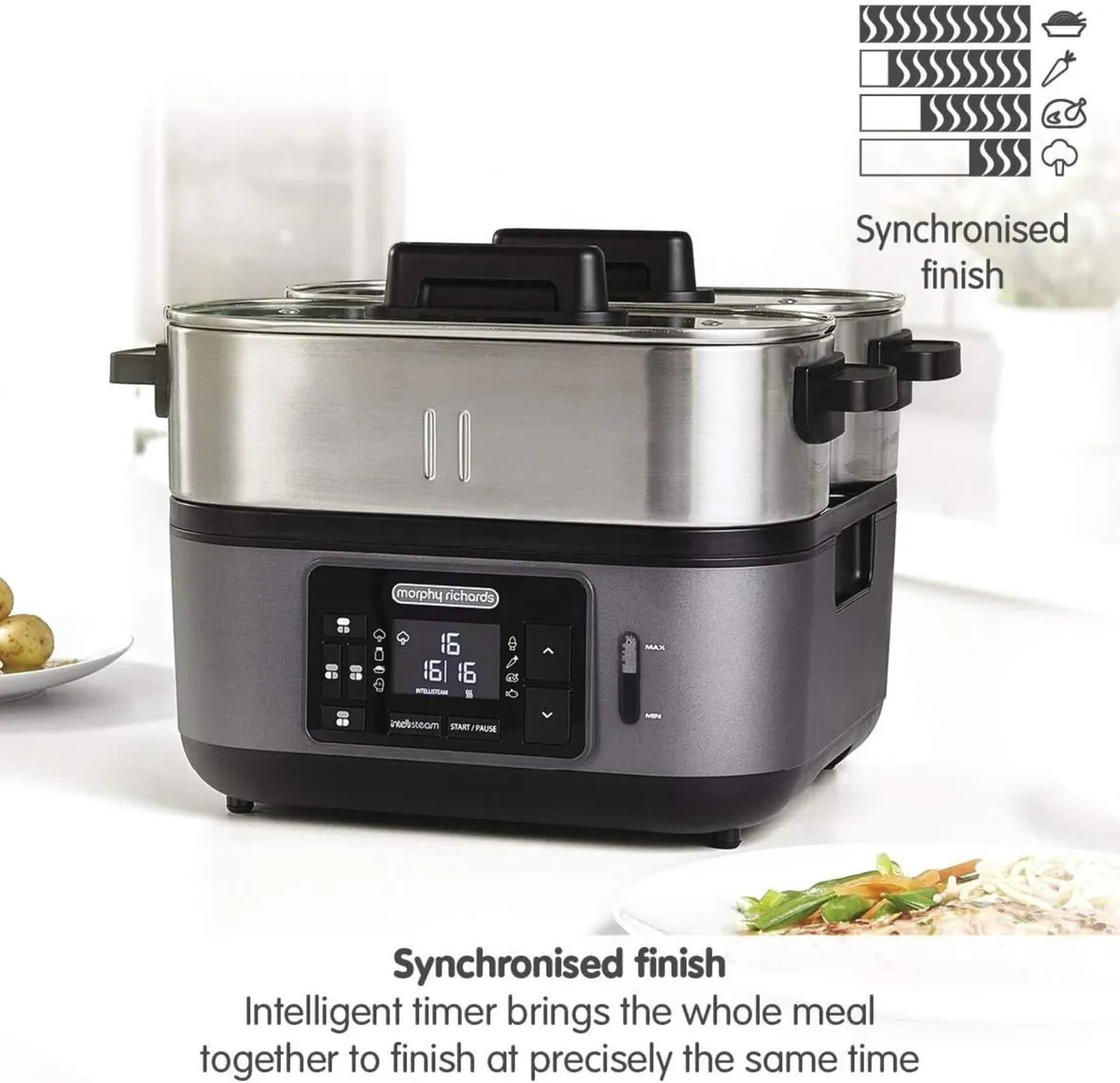 6.8L Kitchen Food Steamer Perfectly Synchronised - Image 3