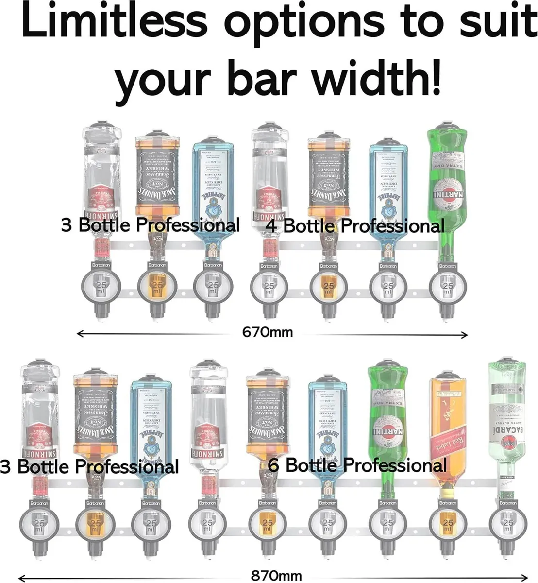 4 6 Bottle Optics for Spirits Bar Butler - Image 4