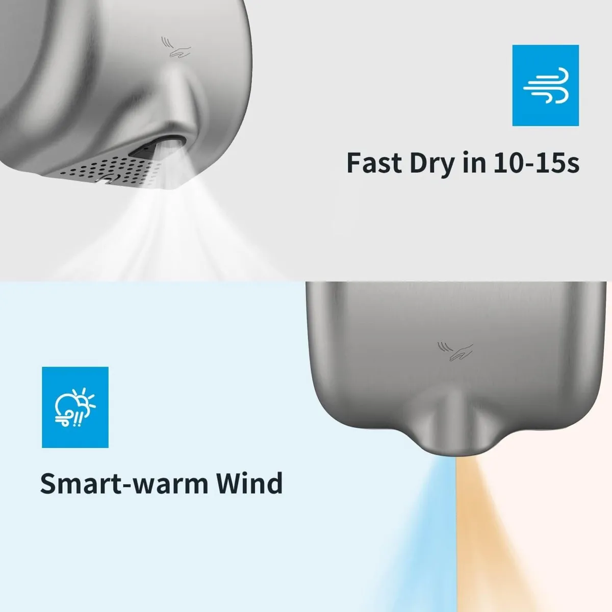 Commercial Hand Dryer Heavy Duty Stainless Steel - Image 4