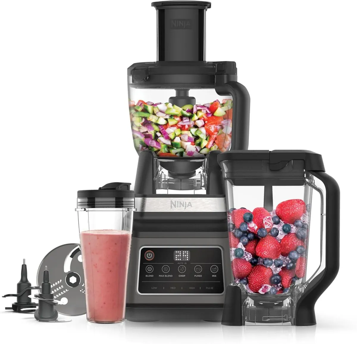 3-In-1 Food Processor Blender with Auto-Iq - Image 1