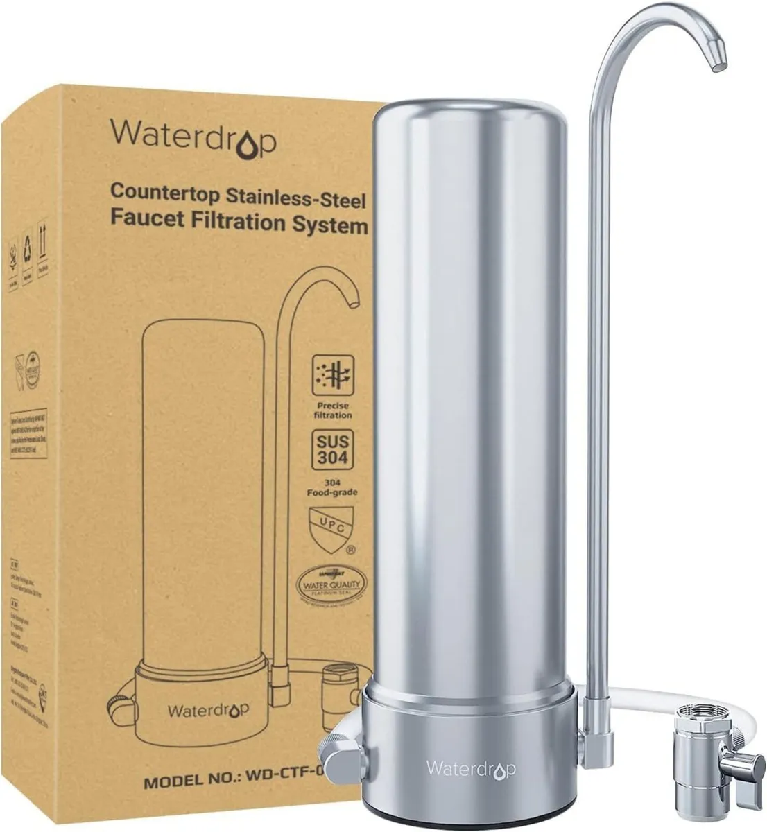 Water Filter Tap Stainless Steel Gallons - Image 1