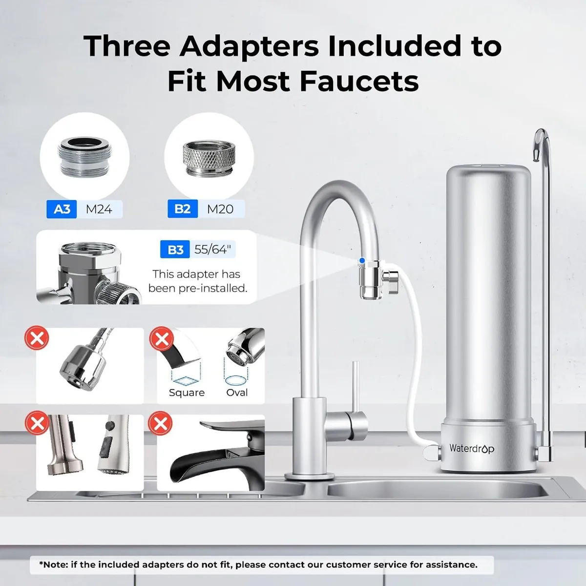 Water Filter Tap Stainless Steel Gallons - Image 3