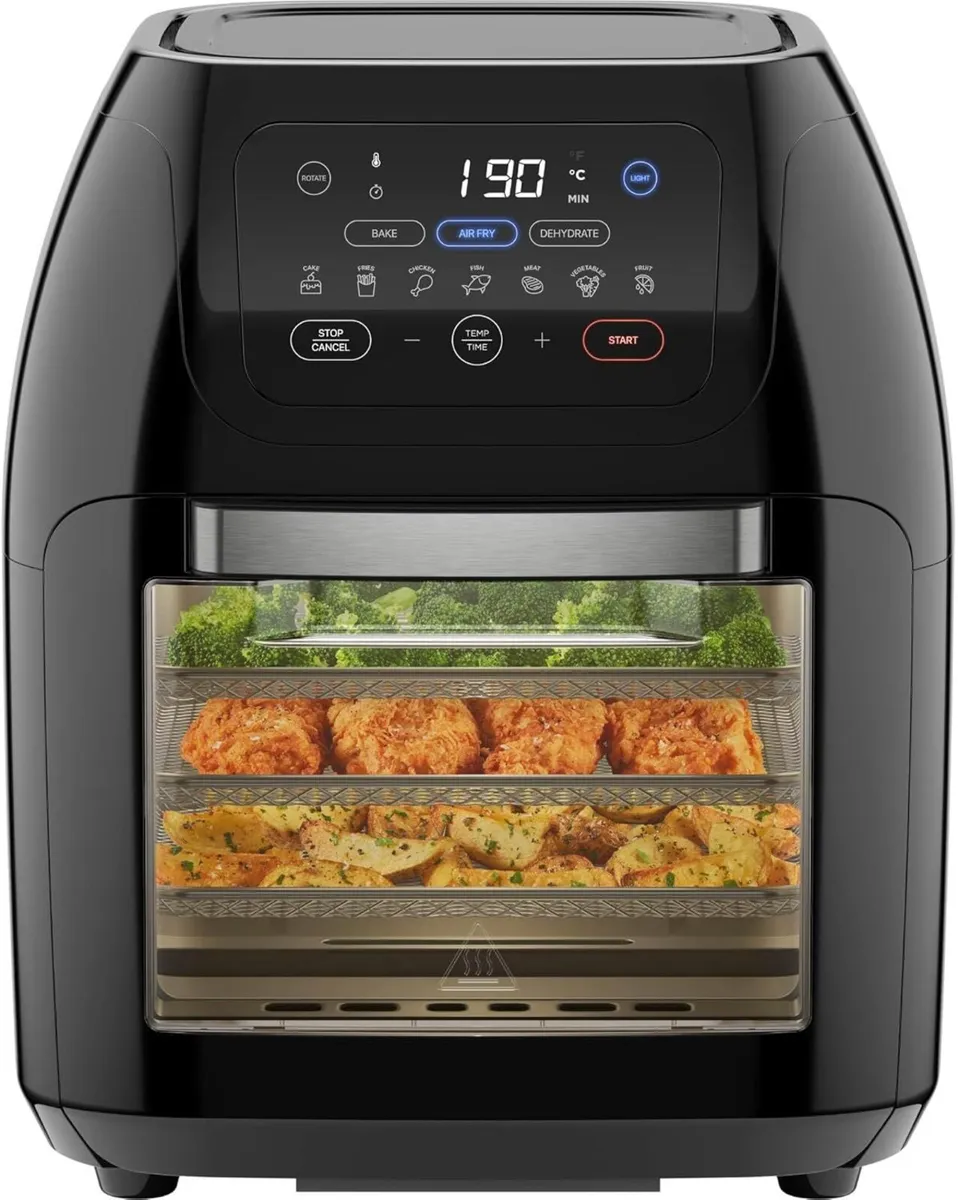 5-In-1 Air Fryer Oven with Rotisserie 10L 1800W - Image 1