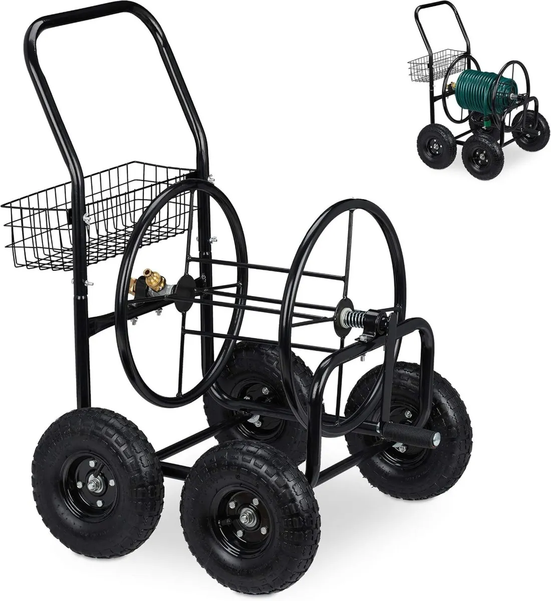 Hose Trolley Up to 75 Meters 4 Rubber - Image 1