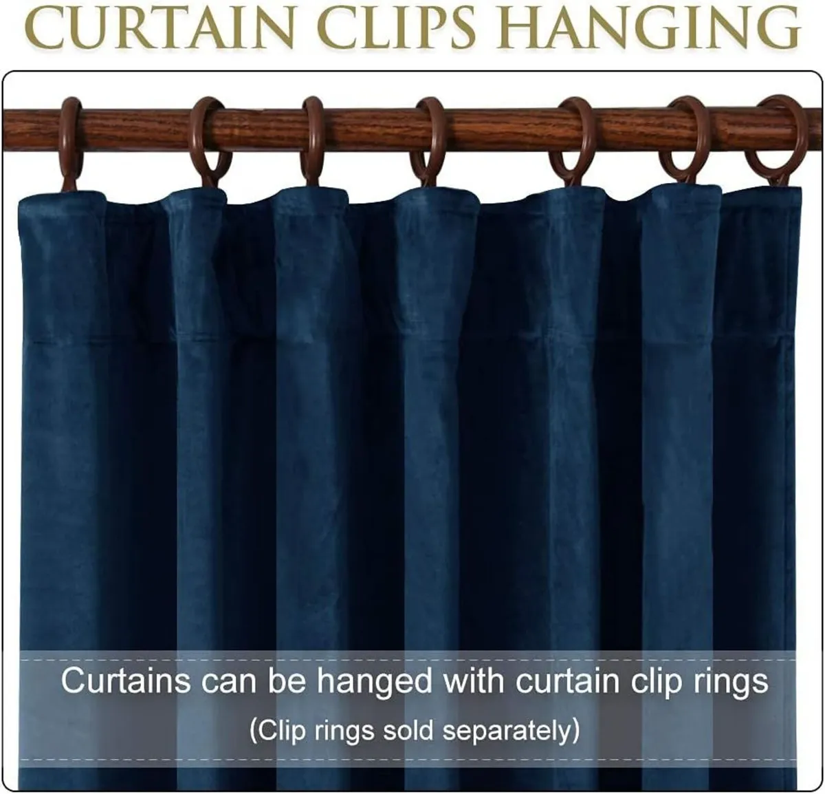 Velvet Curtains Blackout Thermal Insulated - Image 4