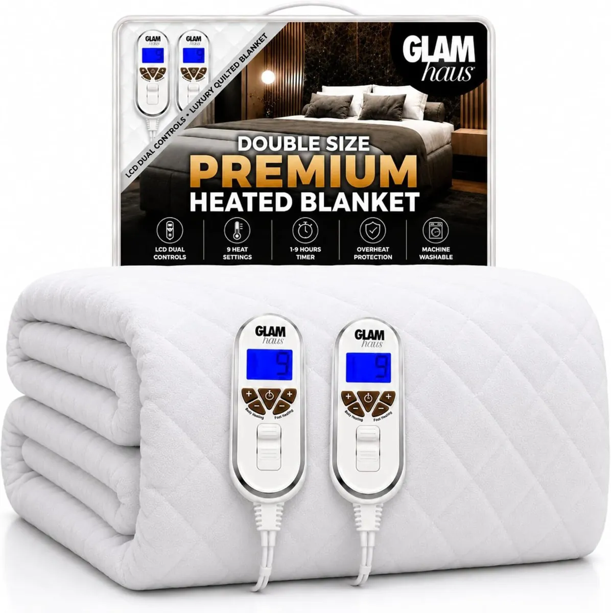 Electric Blanket Fitted Mattress Bed Cover - Image 1