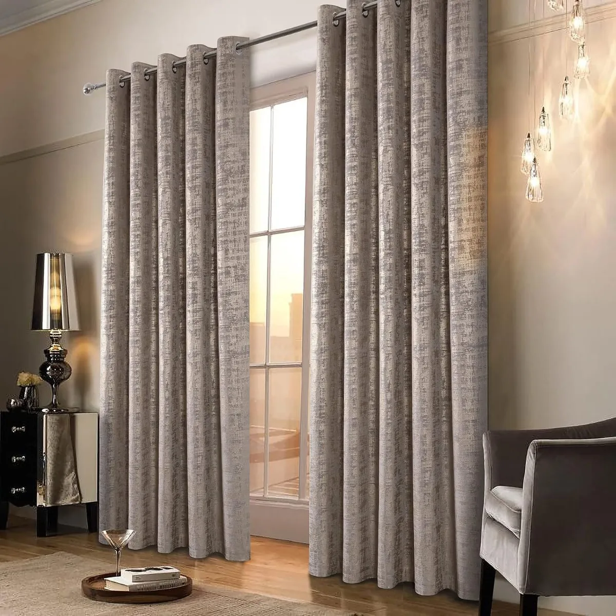 Soft Velvet Curtains 100% Blackout for Window - Image 1