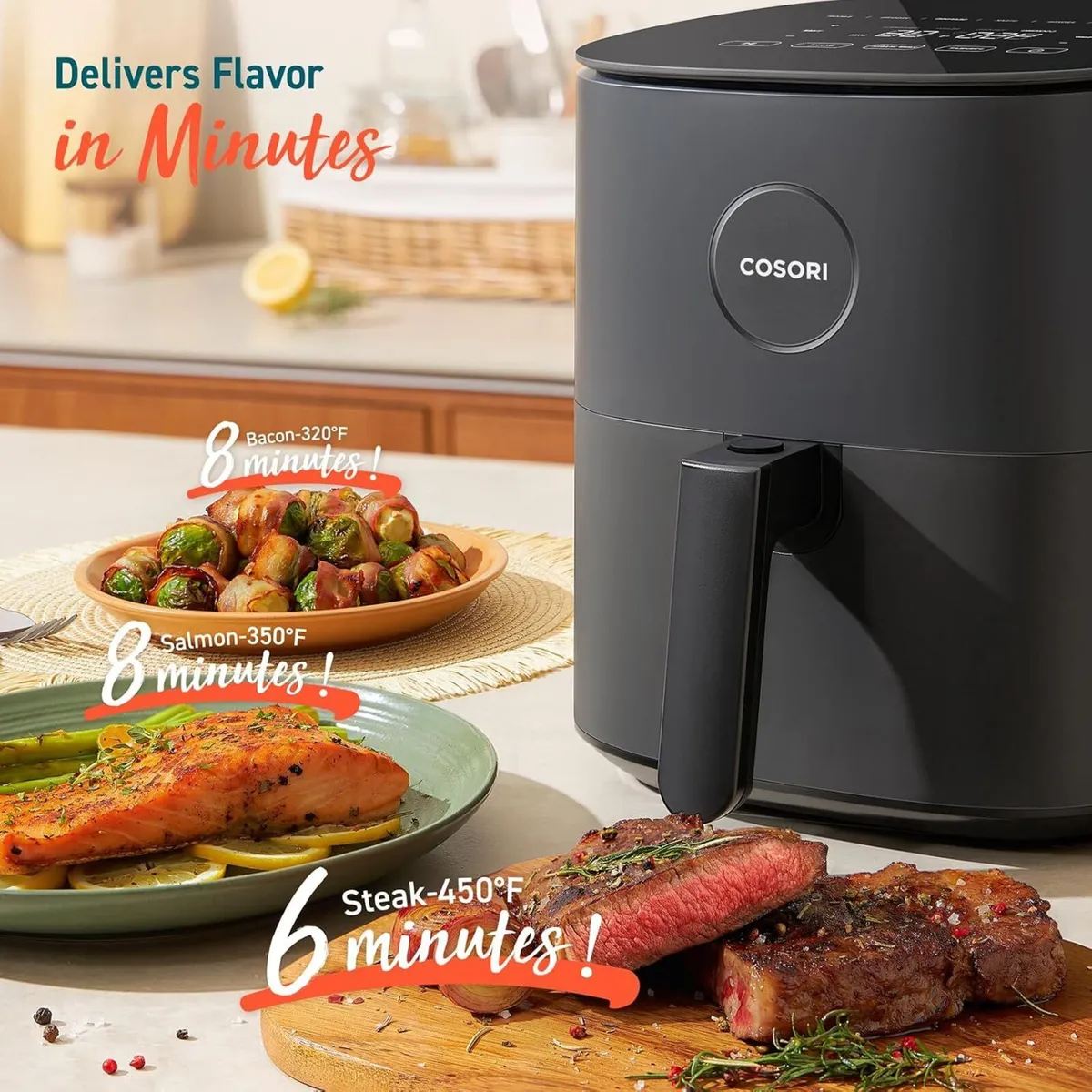 Air Fryer 4.7L 9-In-1 Compact Fryers Oven 130 - Image 3