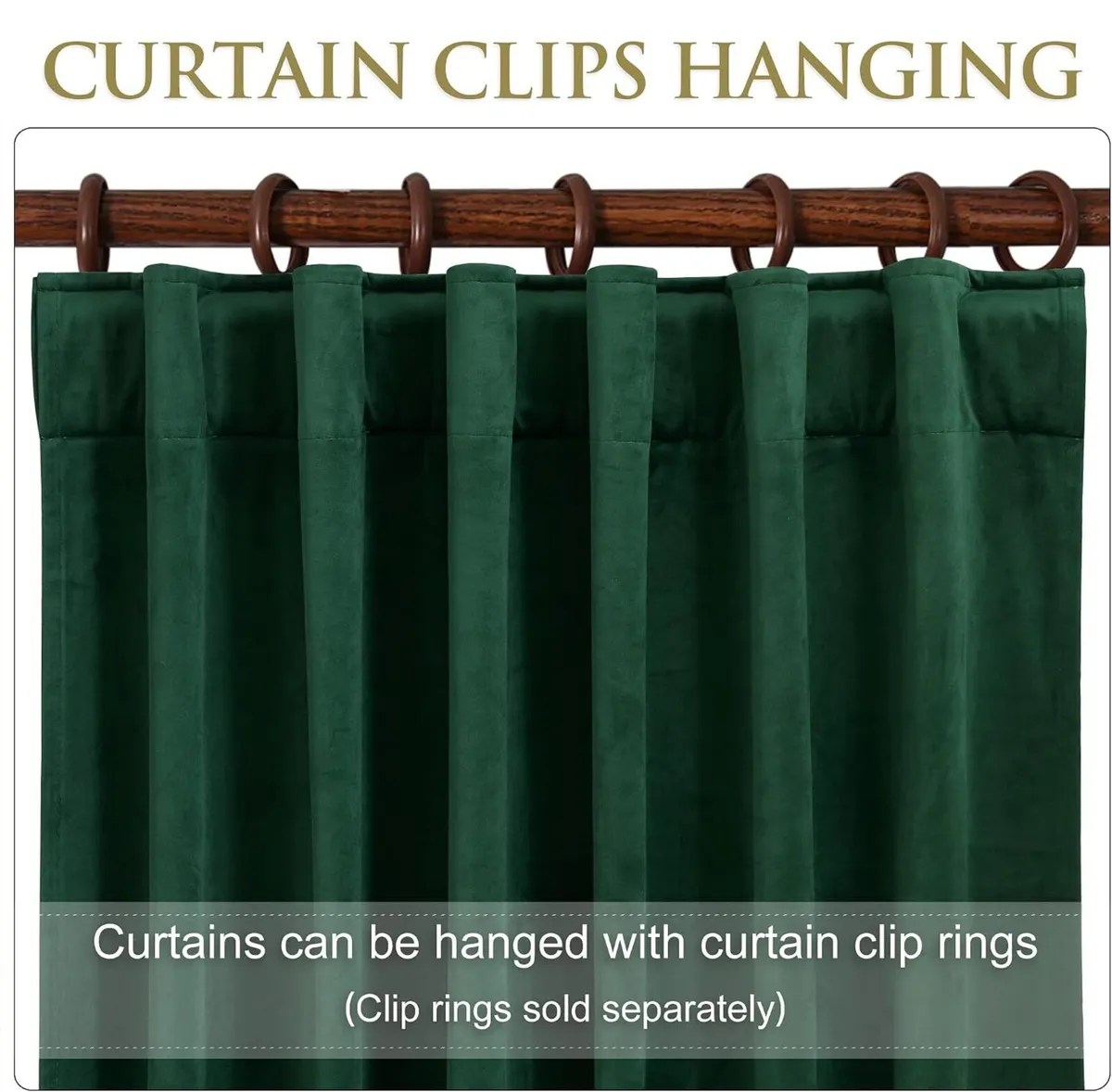 Curtains Velvet Drapes Extra Long Bedroom Room - Image 3