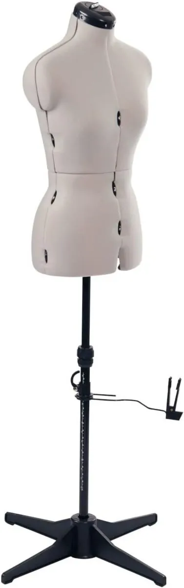 Adjustable Dressmakers Dummy in Fabric with Hem - Image 3