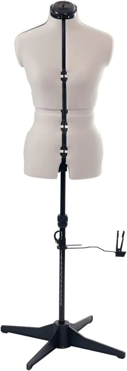 Adjustable Dressmakers Dummy in Fabric with Hem - Image 2