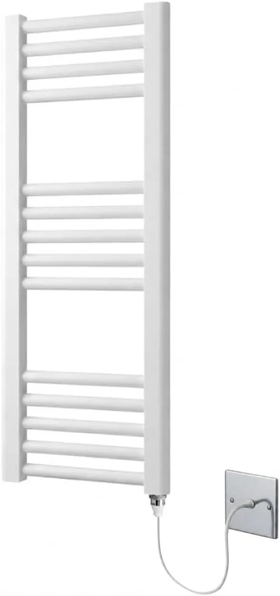 Electric Heated Towel Rail Straight 300MM - Image 1