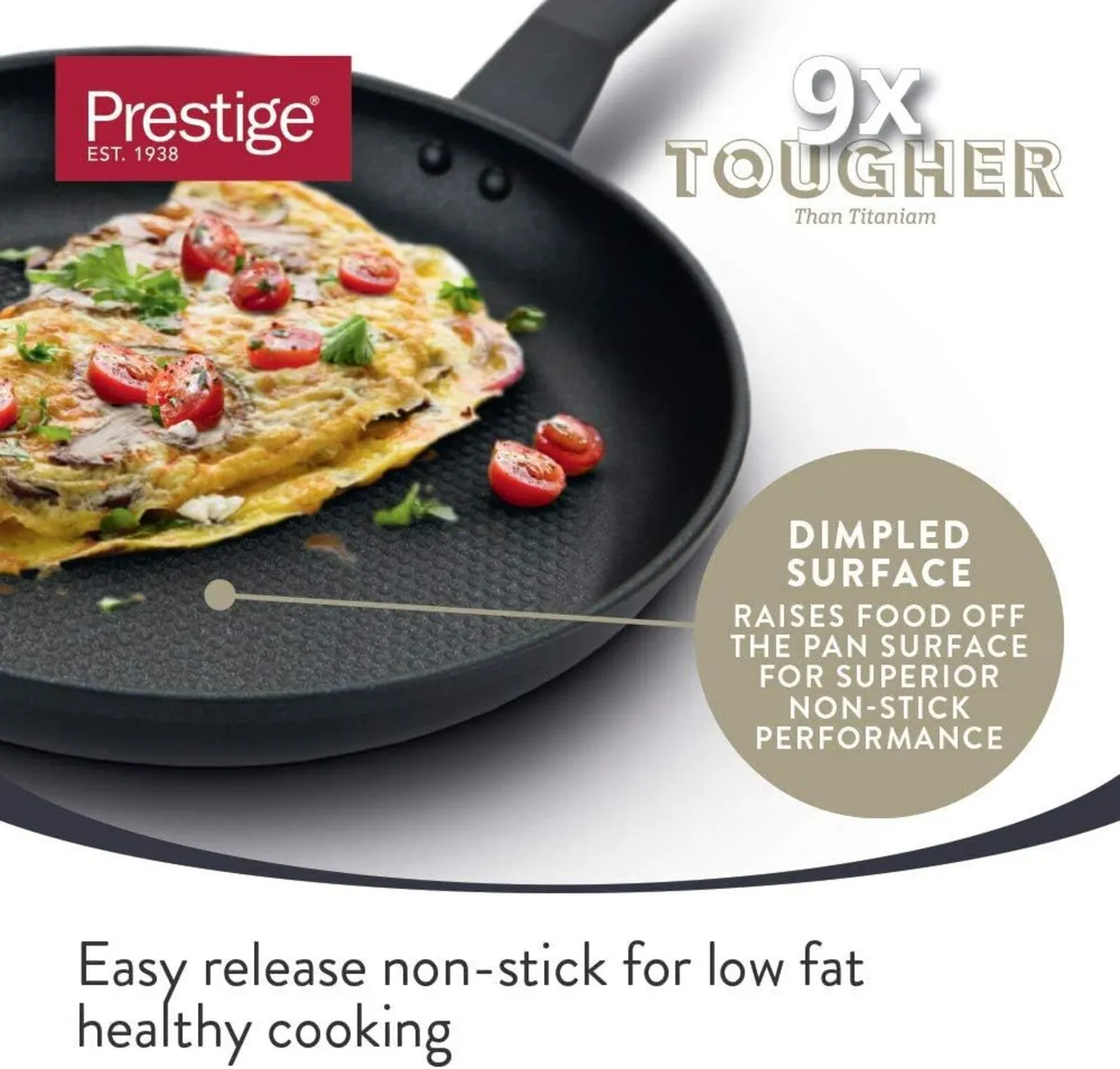 9 X Tougher Pots and Pans Non Stick (Set of 5) - Image 3