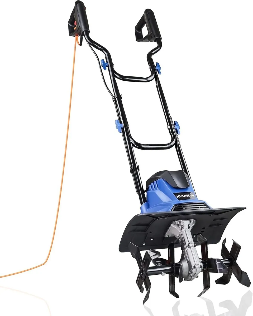 Electric Garden Tiller Cultivator Rotovator - Image 1
