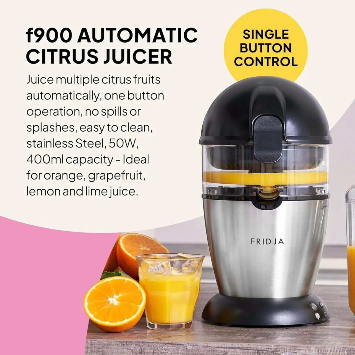 F900 Electric Juicer Automatic Citrus Press 50W - Image 2