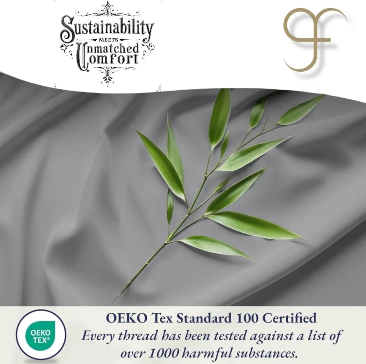 100% Organic Bamboo Bedding Set 300tc Luxurious - Image 4