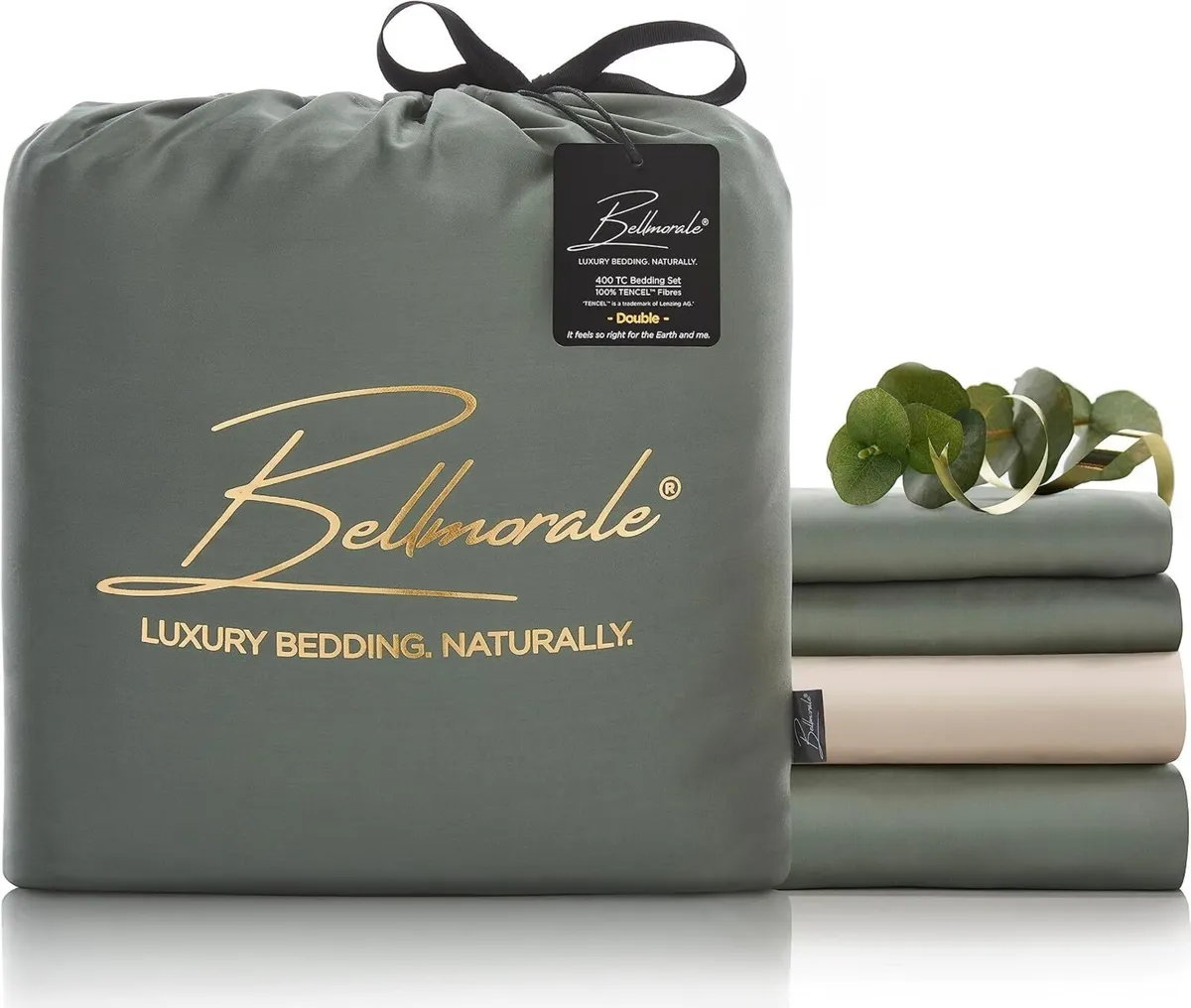 Eucalyptus Silk Bed Set 400 Thread Count Luxury - Image 1