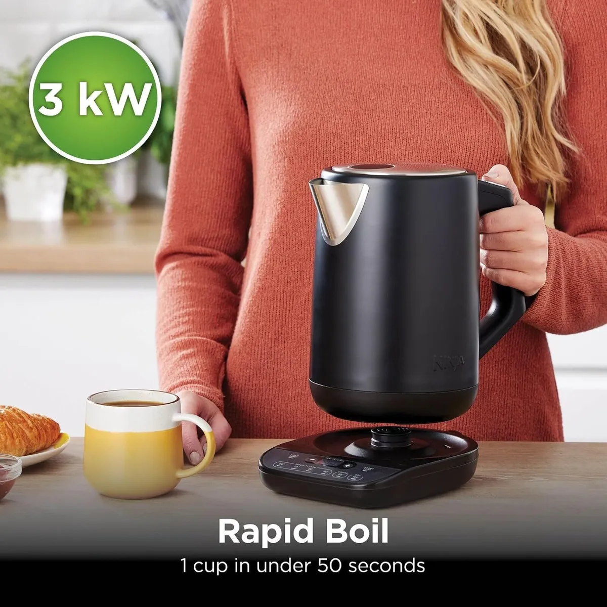 Perfect Temperature 1.7L Kettle Rapid Boil Matte - Image 4