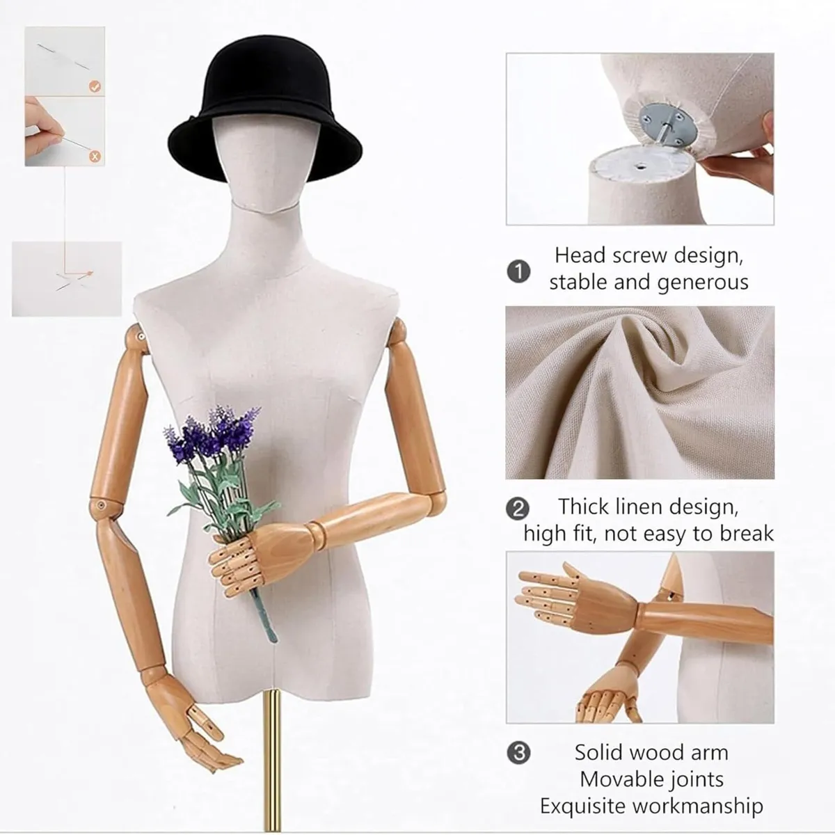 Mannequin Body Female Tailors Dummy Torso - Image 4