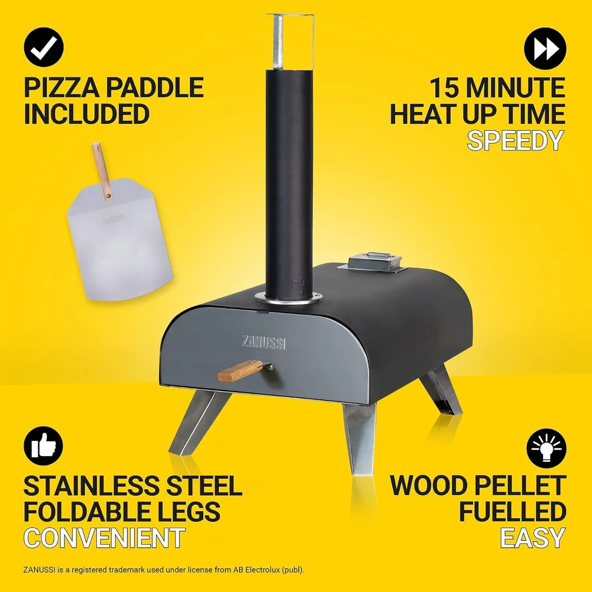 Outdoor 12 Inch Wood Pellet Portable Fired Pizza - Image 2