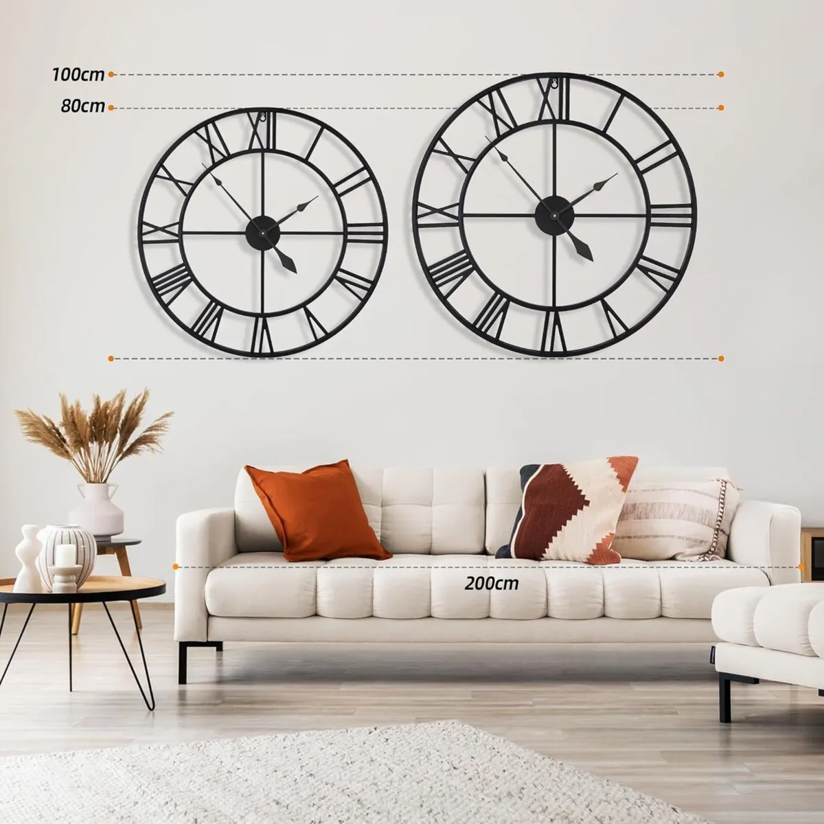 Large Wall Clock Oversized Modern - Image 2