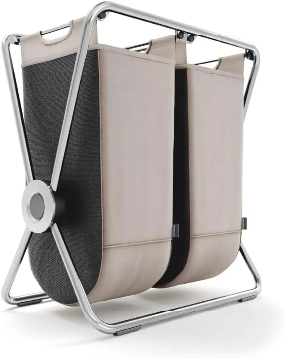 Hamper Double Compartment Laundry Basket - Image 1