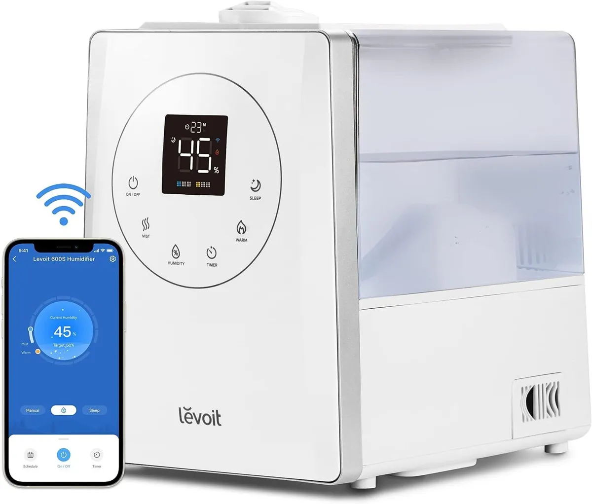 Smart Warm Cool Mist Humidifier 6L Top Fill - Image 1