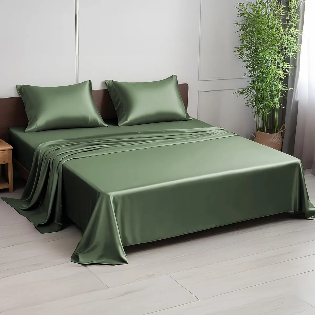 Bamboo King Bedding Set 300 Thread Count Cooling - Image 1