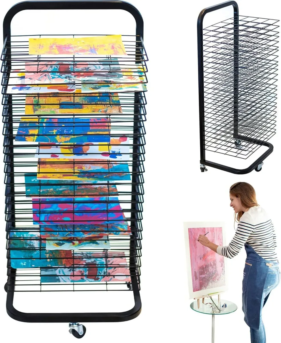 Art Drying Rack for Classroom Functional Mobile - Image 1