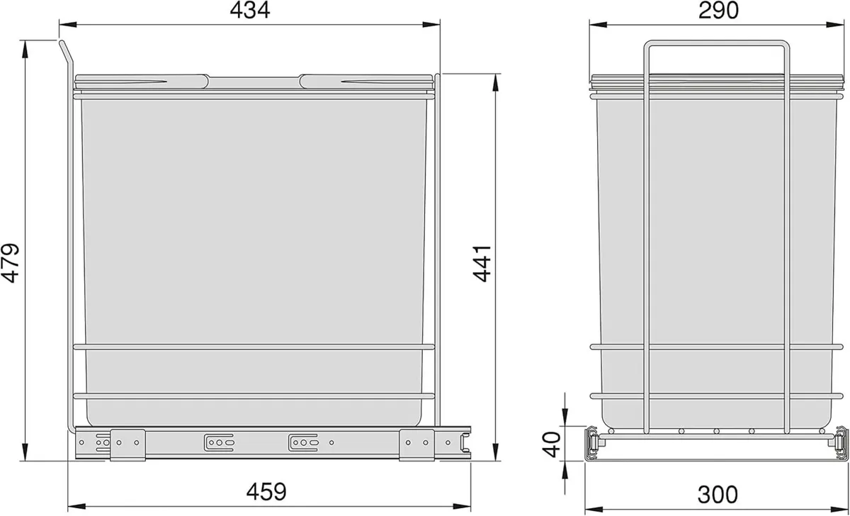 Recycle 35L Bin for Kitchen Lower - Image 2