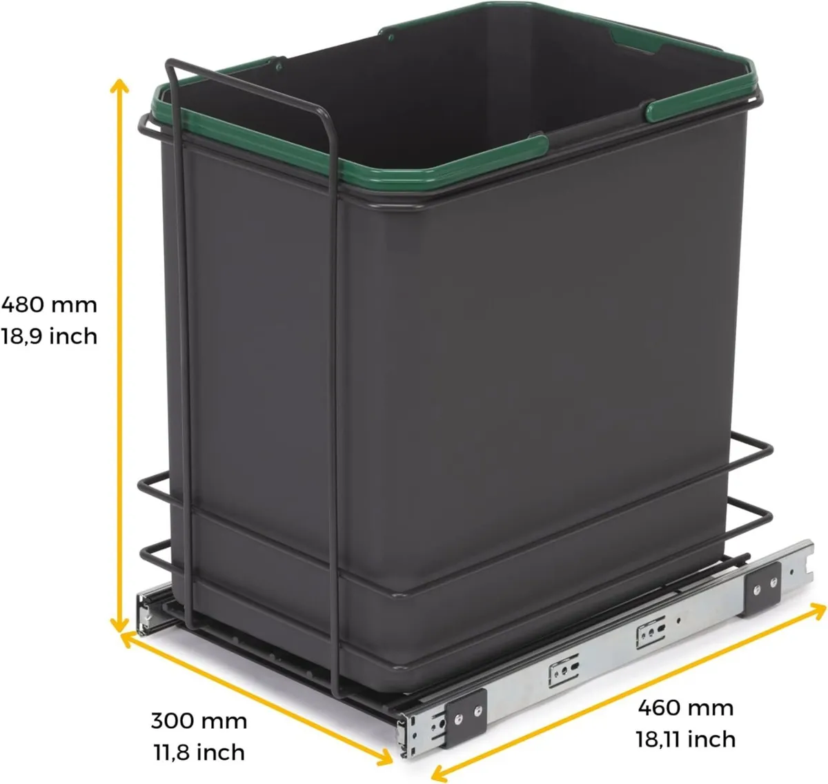 Recycle 35L Bin for Kitchen Lower - Image 3
