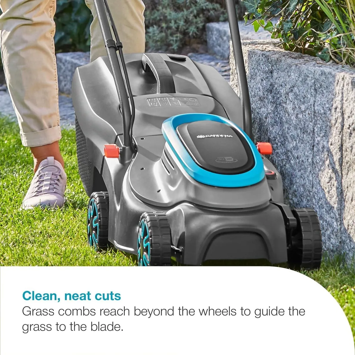Battery Lawnmower Powermax 32 18V P4A Solo: 32 - Image 3
