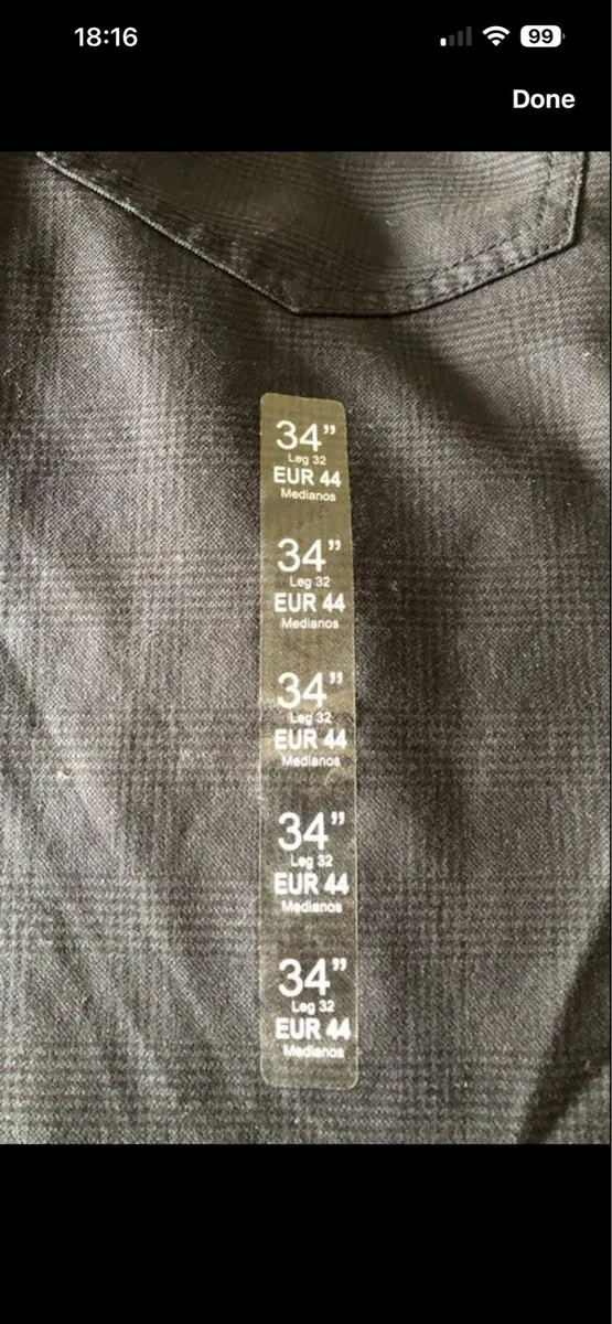 Mens BNWT trousers W34” €10 - Image 4