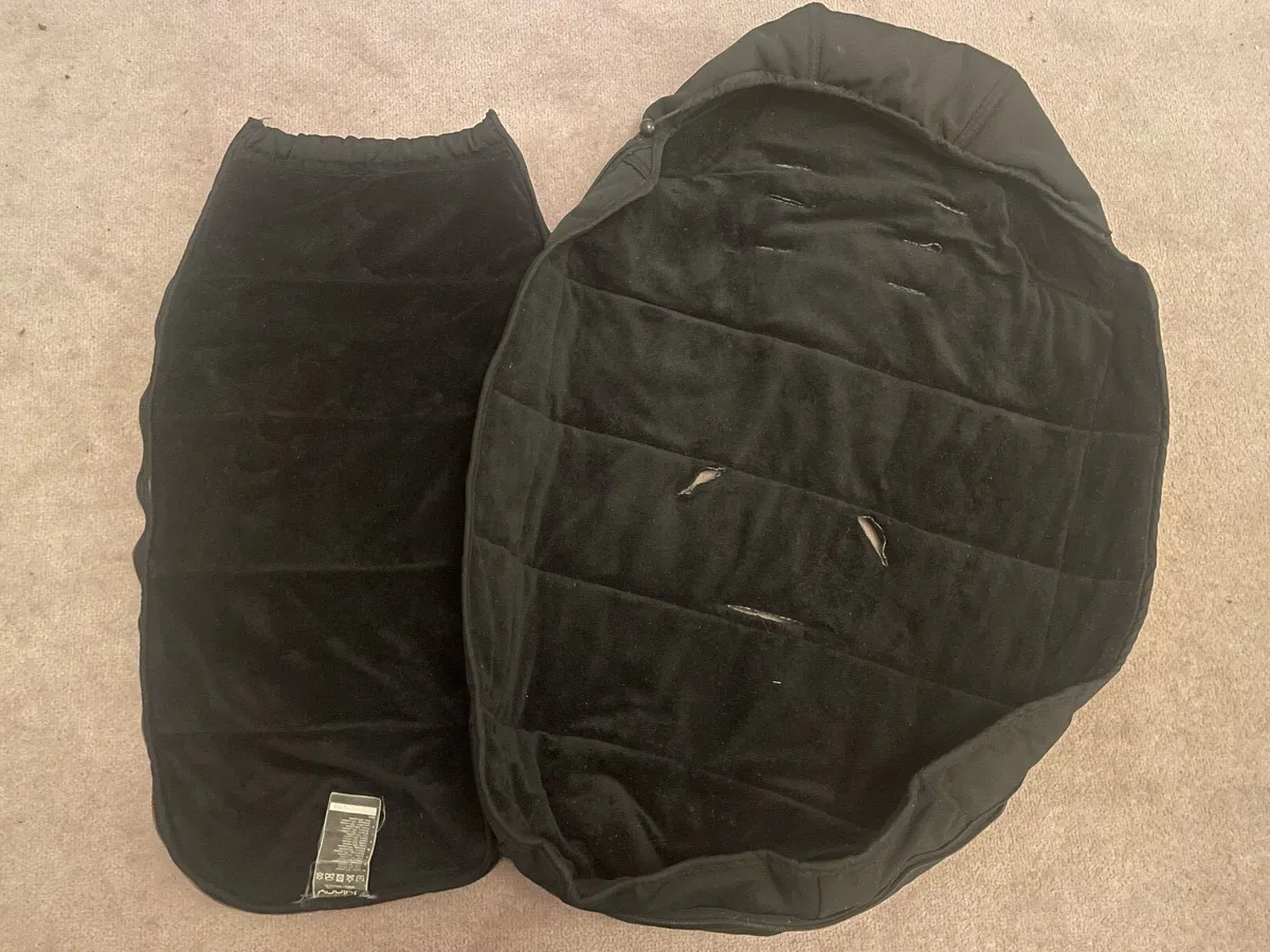 Black Winter Buggy Footmuff / Sleeping Bag - Image 2