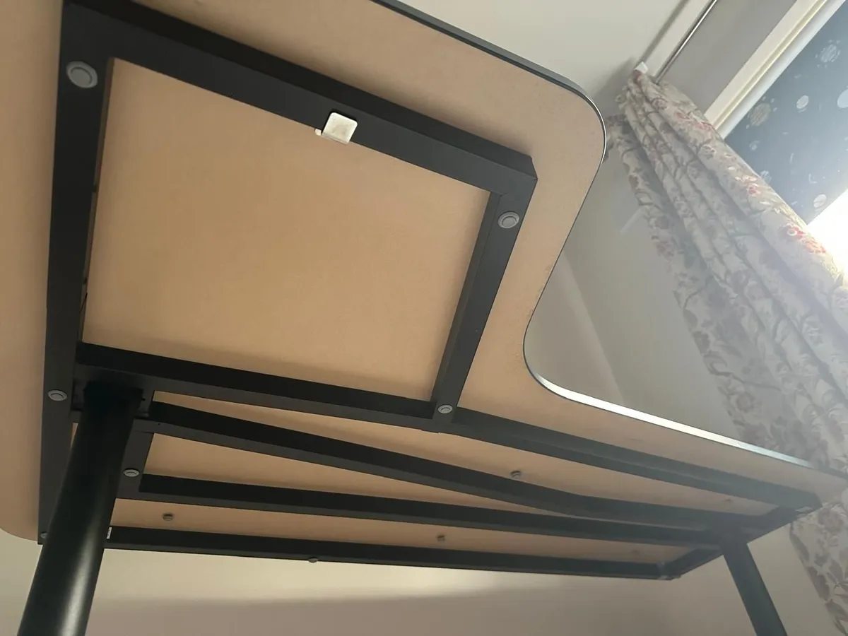 IKEA BEKANT Corner Desk – Teal & Black - Image 3