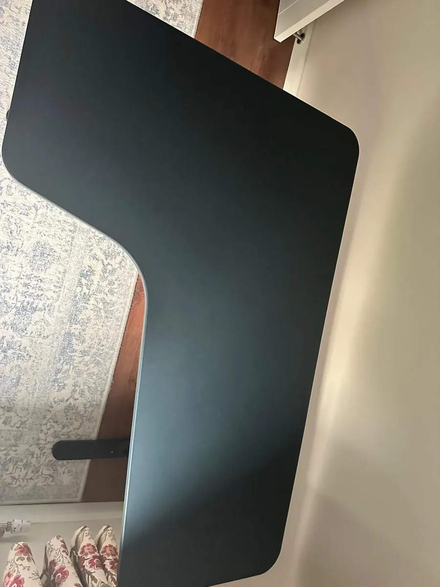 IKEA BEKANT Corner Desk – Teal & Black - Image 4