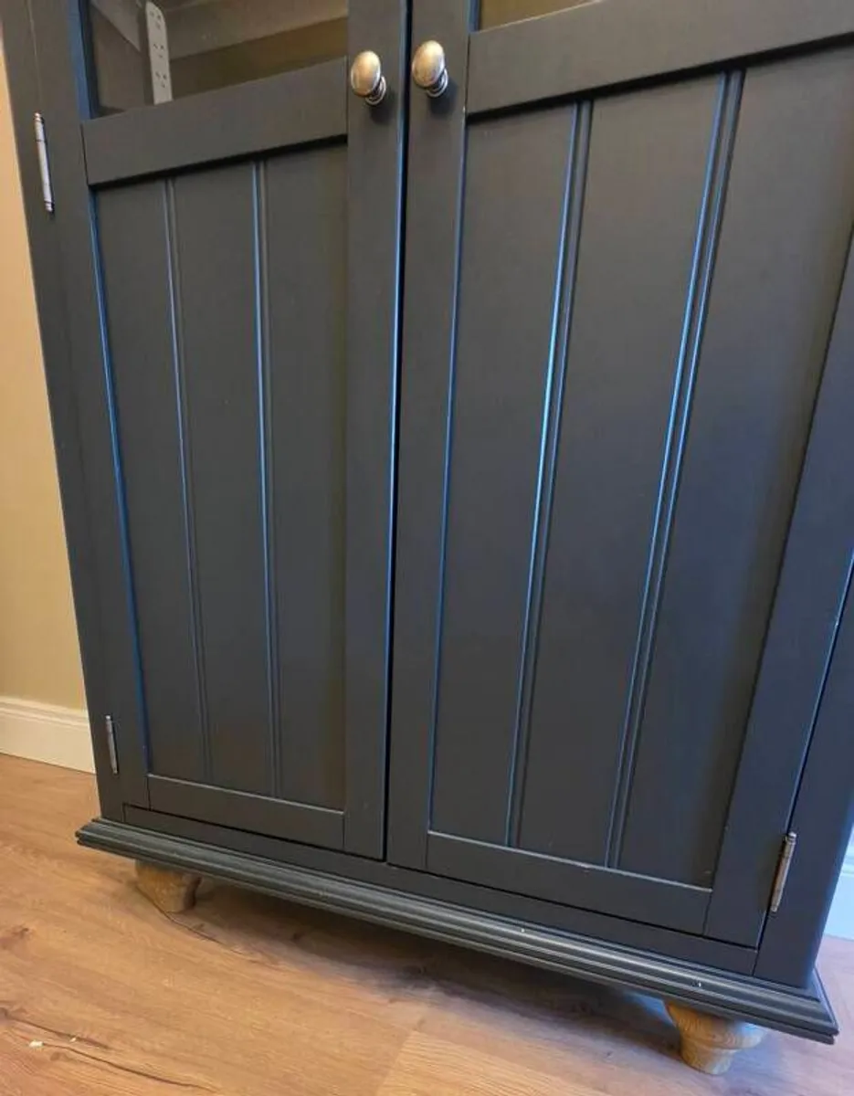 Solid Oak Display Cabinet - Image 2