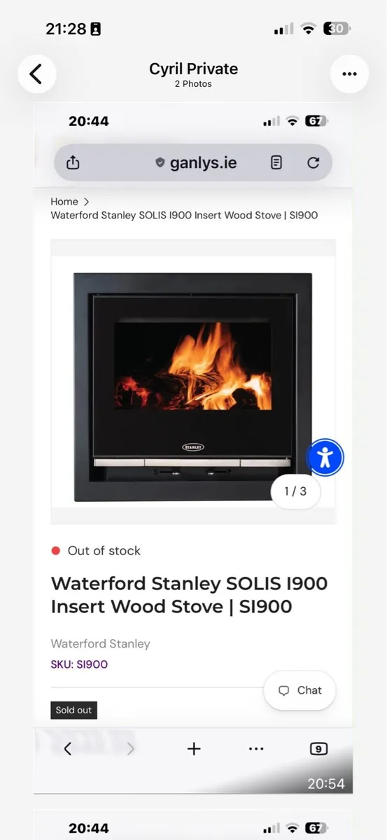Stanley stove Inset 900 - Image 1