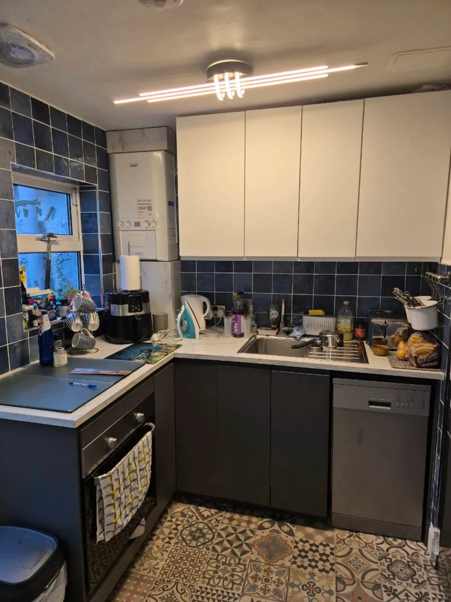 IKEA 4yr old kitchen grey and white in colour - Image 1