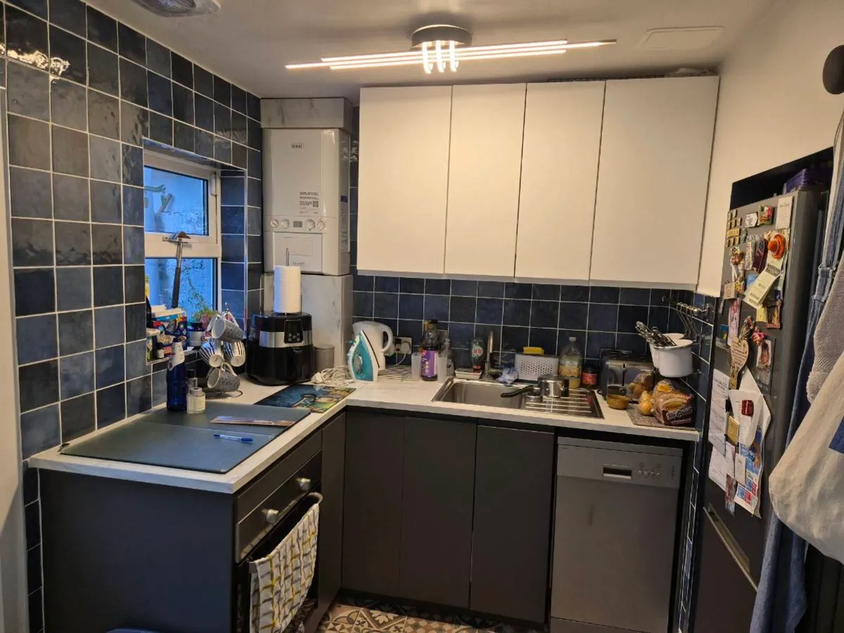 IKEA 4yr old kitchen grey and white in colour - Image 2