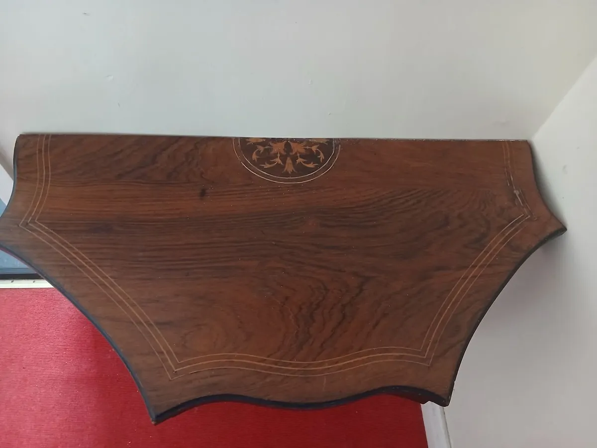 Antique Half Table - Image 3
